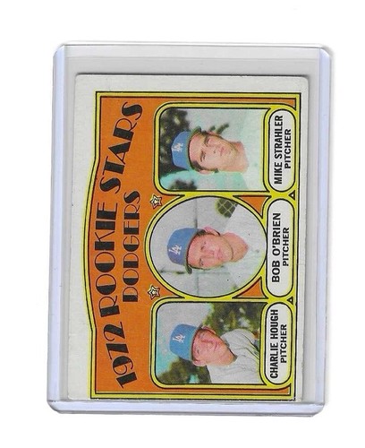 1972 topps charlie hough - topps, bob