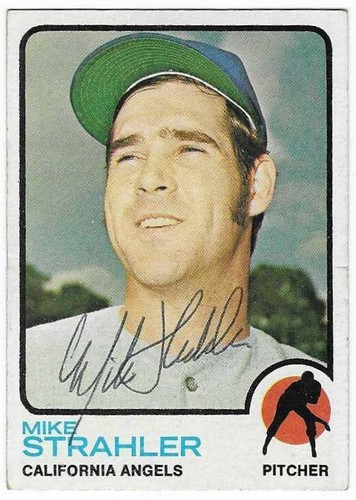 Mike strahler 1973 topps - mike,
